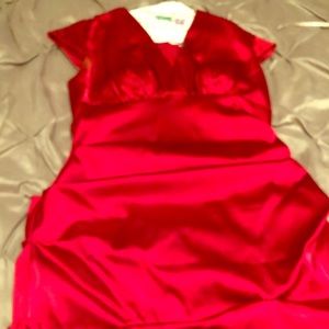 Fancy red mini dress size 12. Great for a wedding